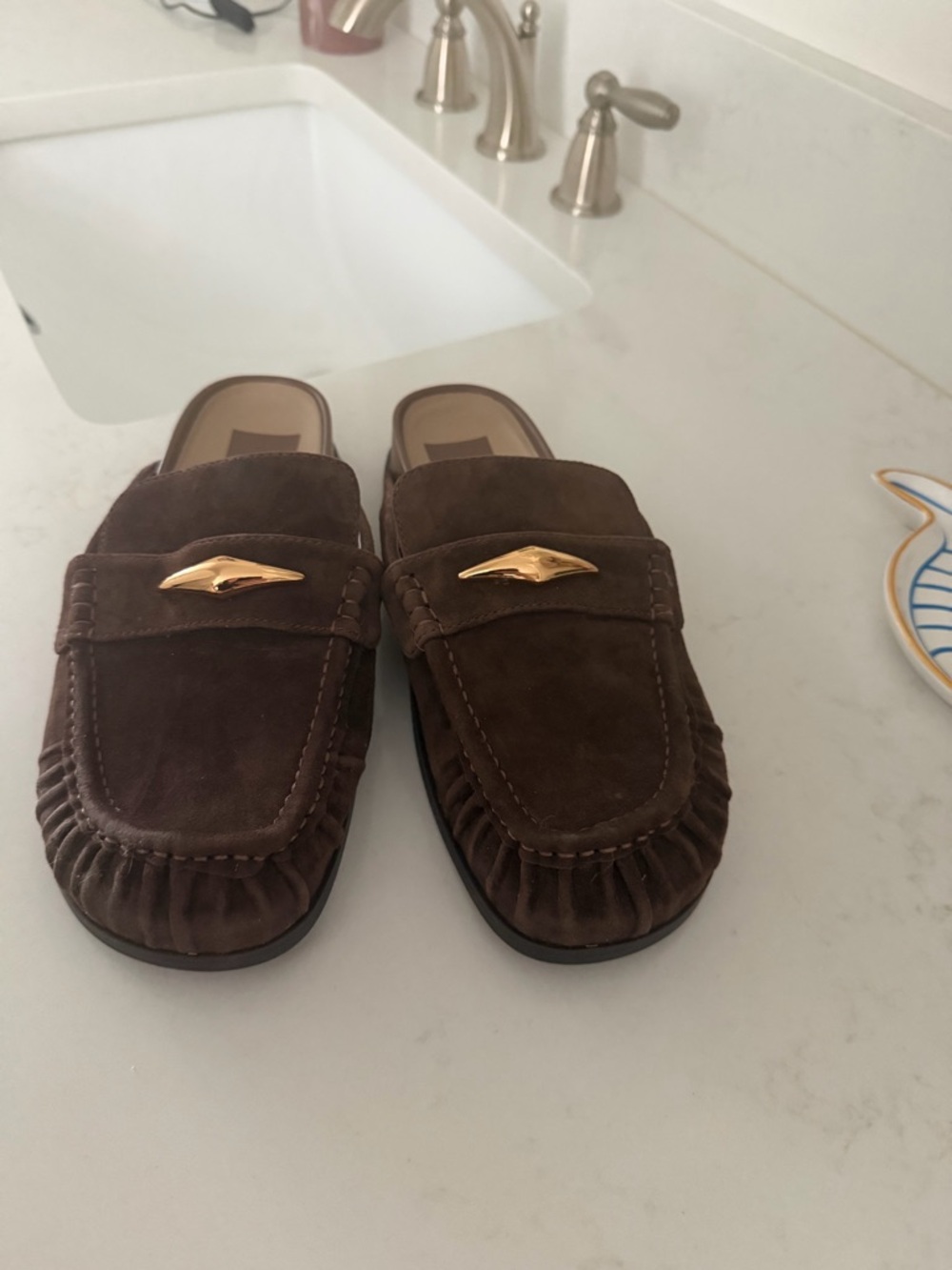 Dolce Vita Jodero Suede Mule Slide Flats - Picture 2 of 3